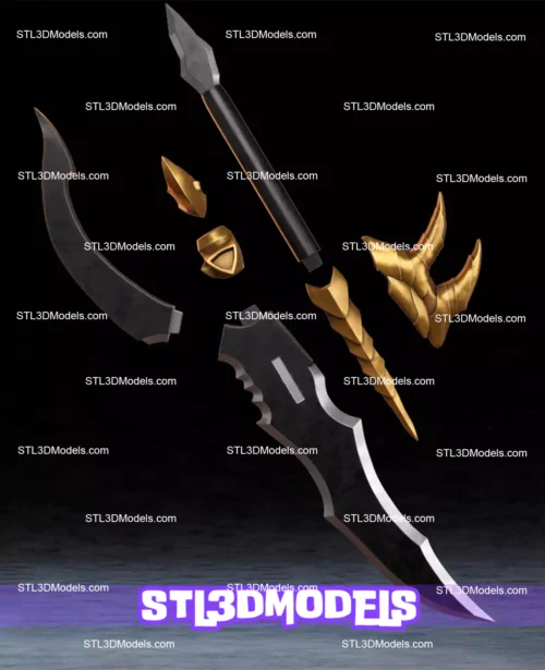 Venom Fang Dagger Solo Leveling STL and 3MF