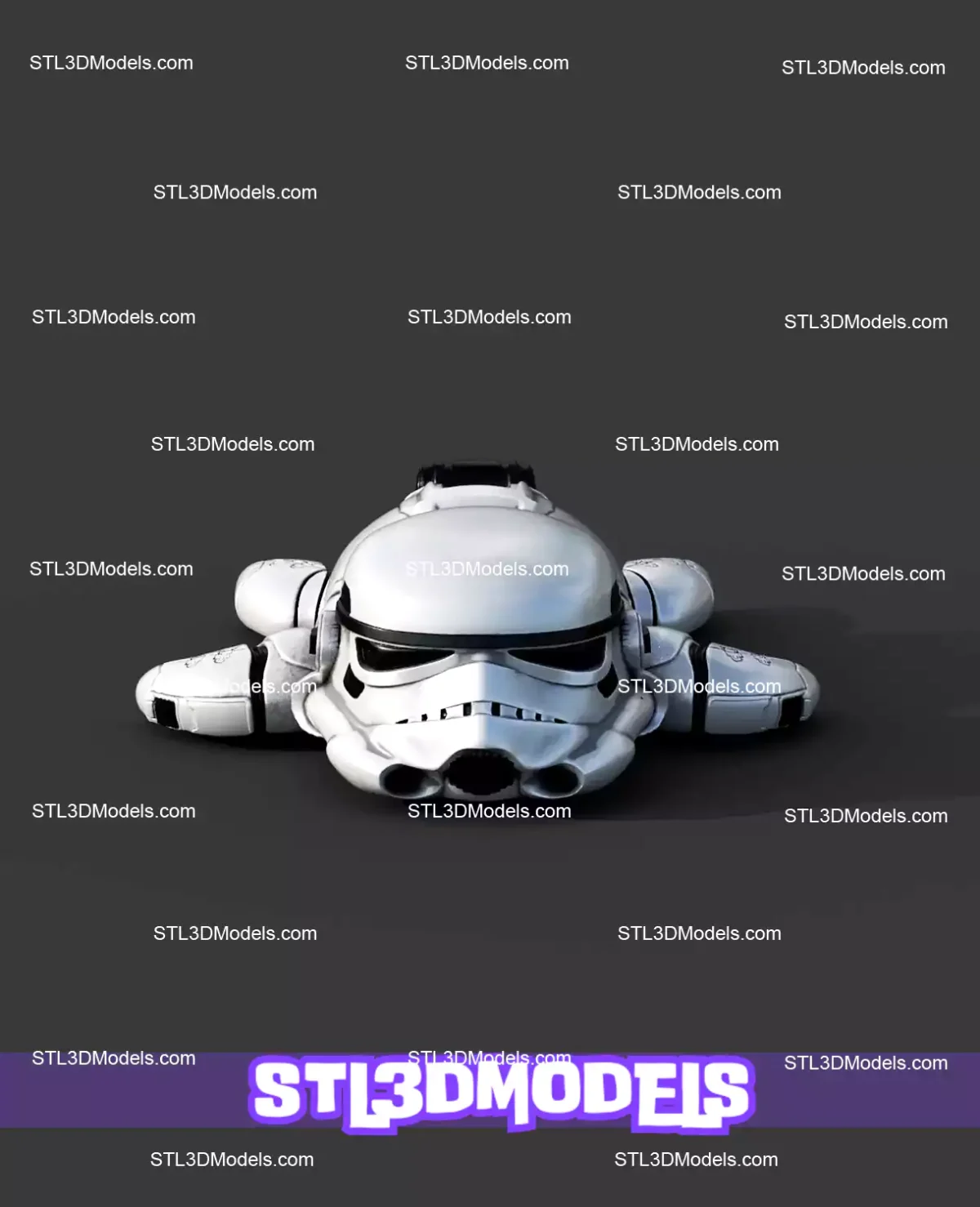 Super Flexi Turtle Stormtrooper STL and 3MF