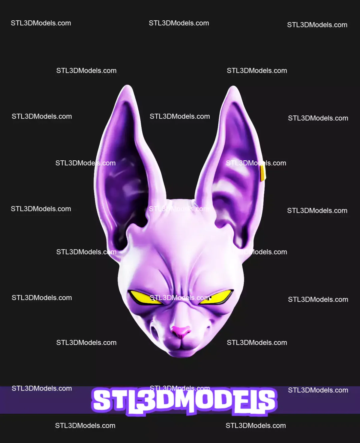 Beerus Mask STL 3D Print Model