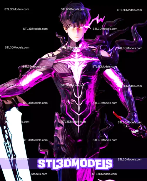 Sung Jinwoo Shadow Monarch STL 3D Model