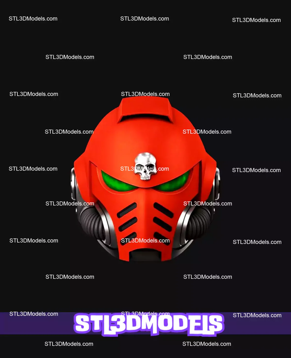 Primaris Hellblaster Helmet STL 3D Model