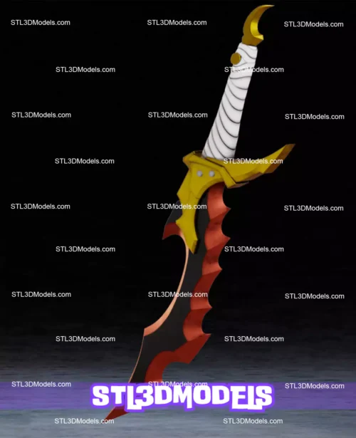 Knight Killer Dagger STL 3D Model