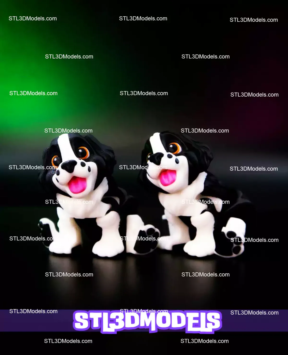 Flexi Baby Springer Spaniel STL and 3MF