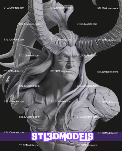 Illidan Stormrage Bust STL
