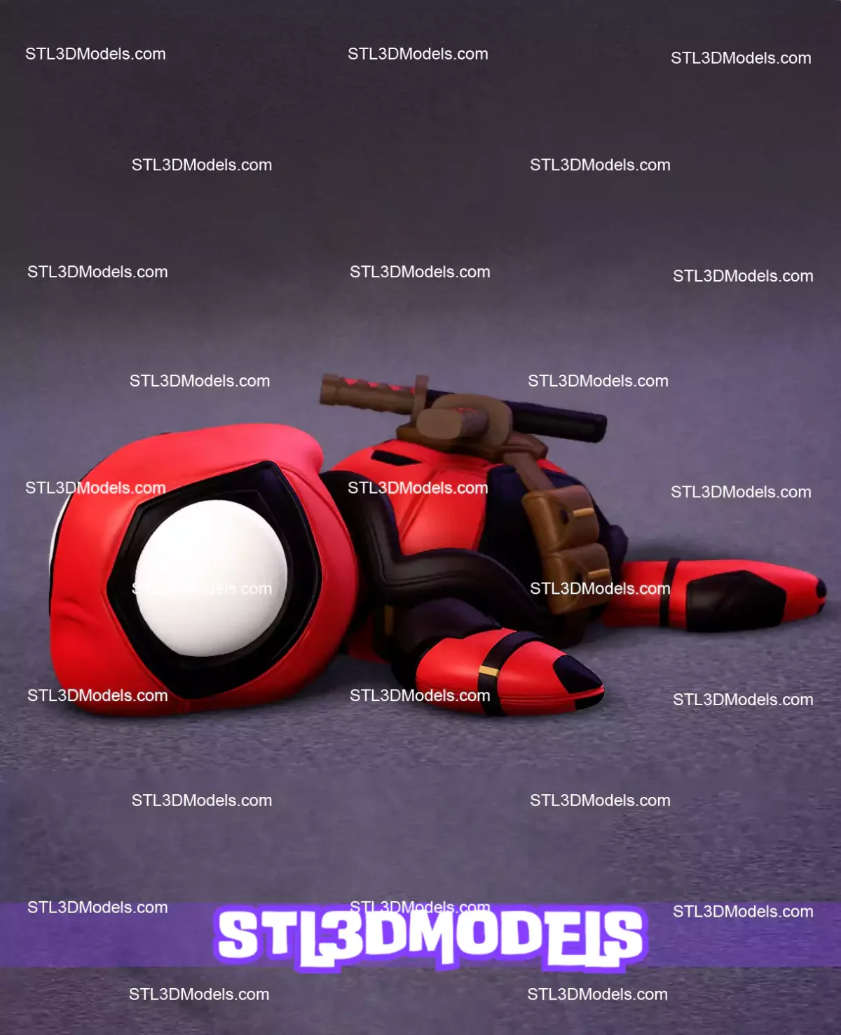 Super Flexi Turtles Deadpool STL and 3MF