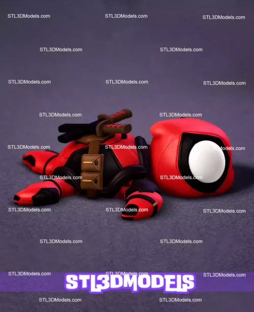 Super Flexi Turtles Deadpool STL and 3MF