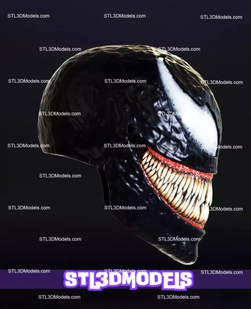 Venom Mask STL 3D Model