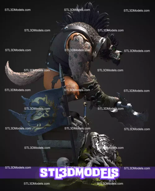Hogger Statue STL Files and 3D Model