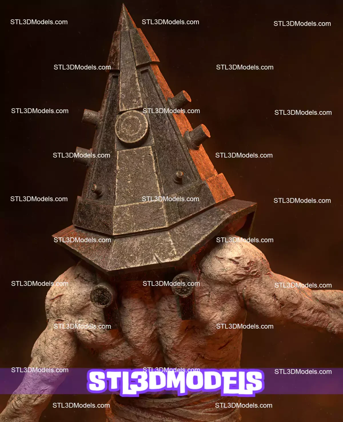 Pyramid Head Diorama STL 3D Model