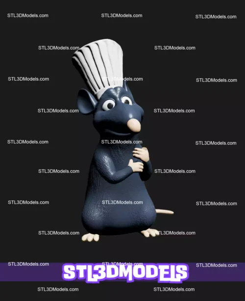 Remy Ratatouille STL 3D Print Model