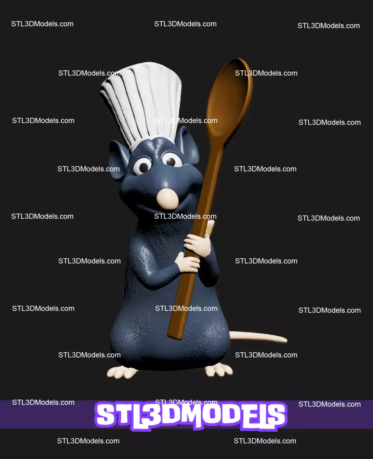 Remy Ratatouille STL 3D Print Model