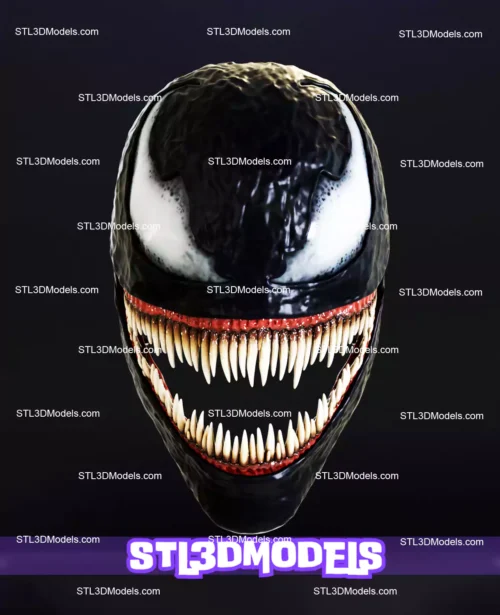 Venom Mask STL 3D Model