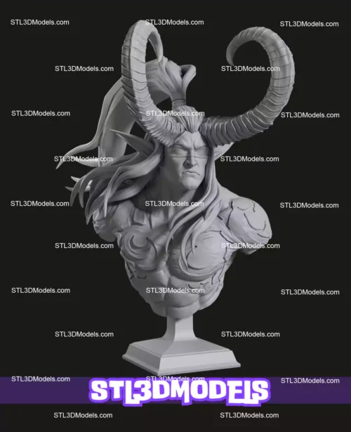 Illidan Stormrage Bust STL