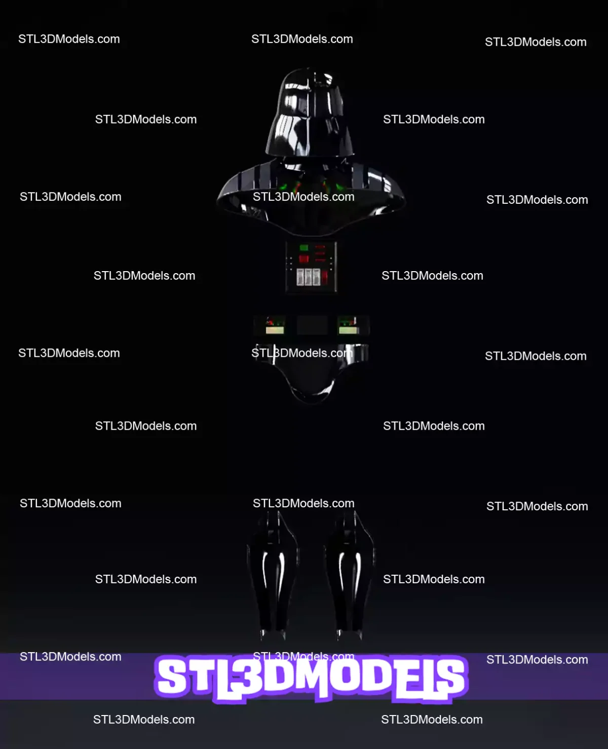 Darth Vader Armor STL 3D Print Model
