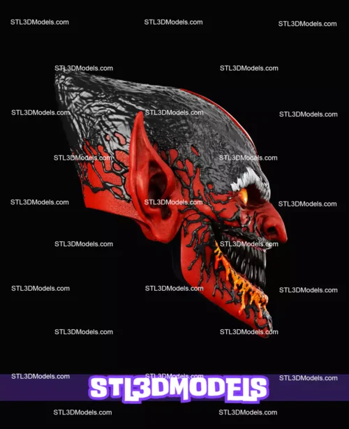 Red Goblin Mask STL 3D Model