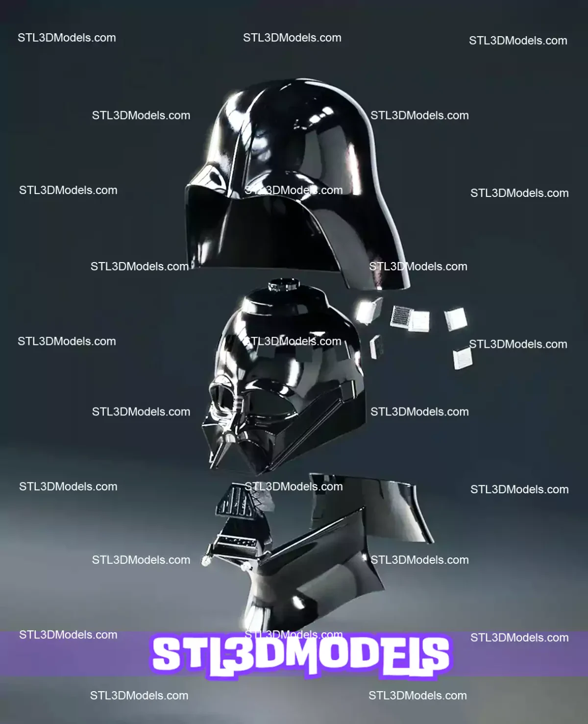 Darth Vader Helmet STL 3D Print Model