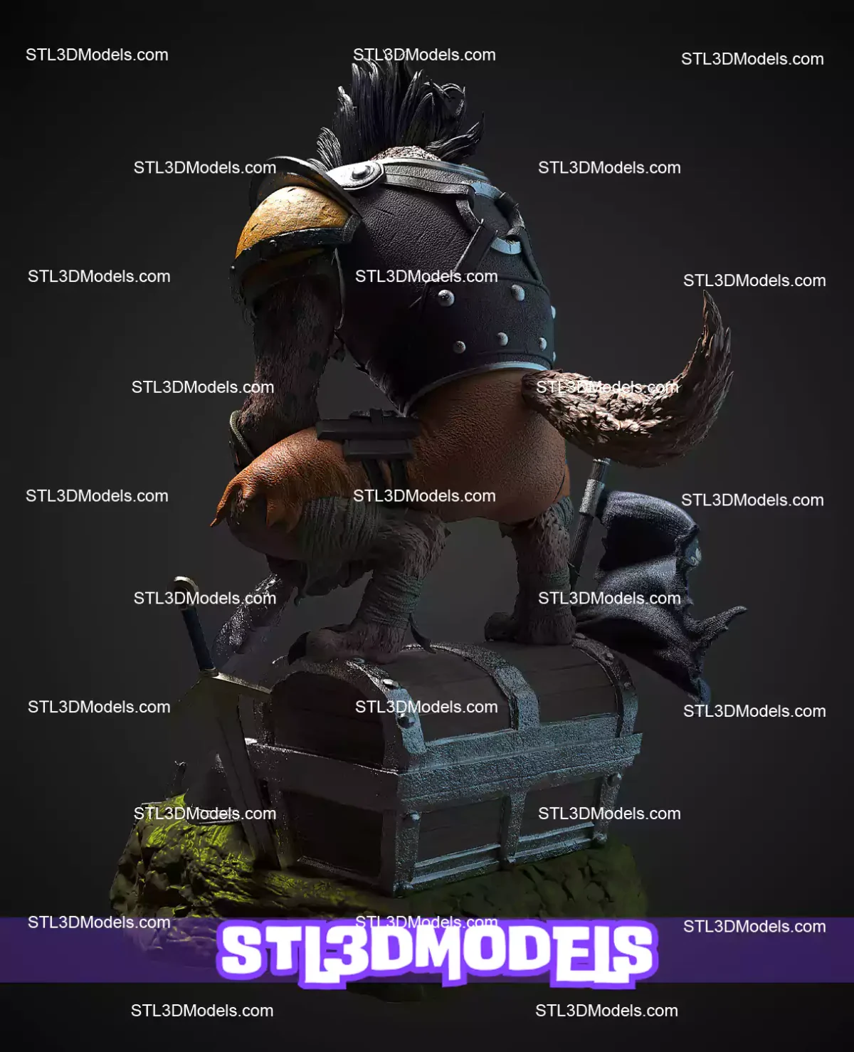 Hogger Statue STL Files and 3D Model