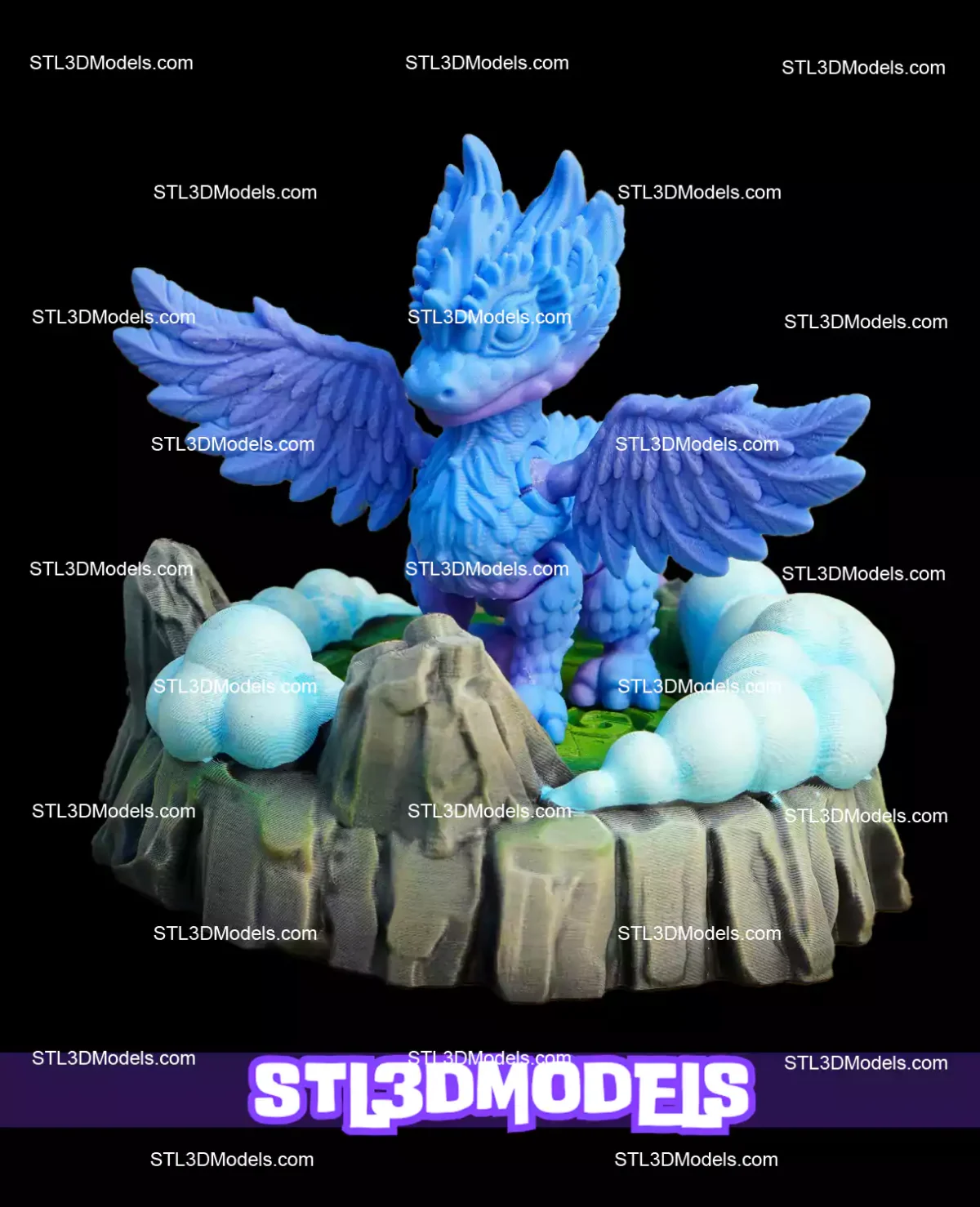 Flexi Air Dragon STL and 3MF Model