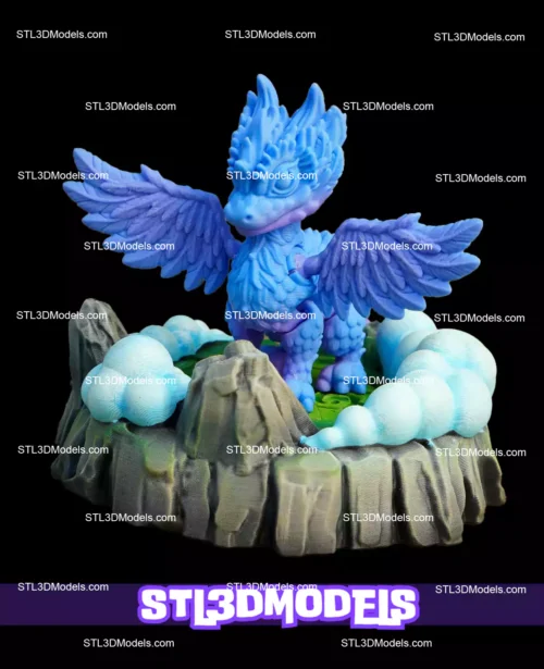 Flexi Air Dragon STL and 3MF Model