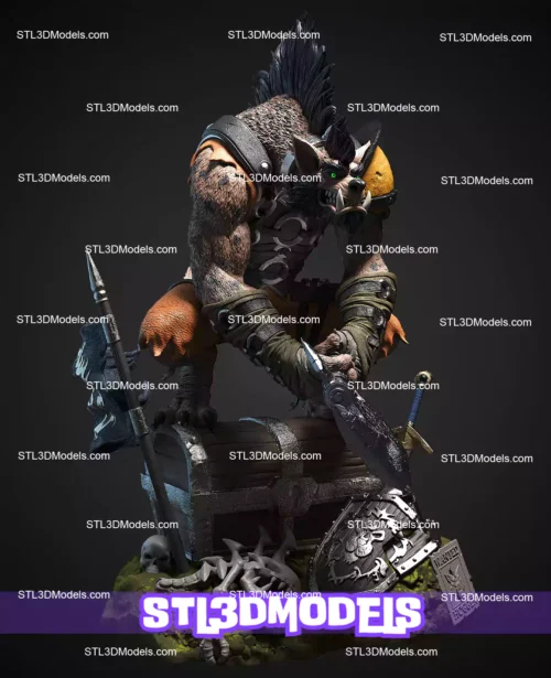 Hogger Statue STL Files and 3D Model