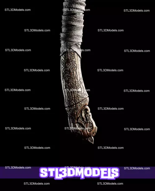 Kratos Leviathan Axe STL 3D Model