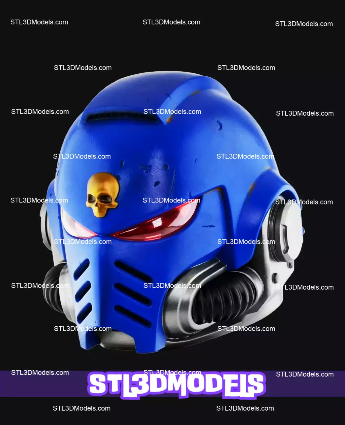 Space Marine Helmet STL and 3MF
