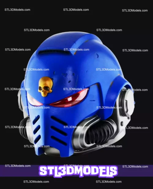 Space Marine Helmet STL and 3MF