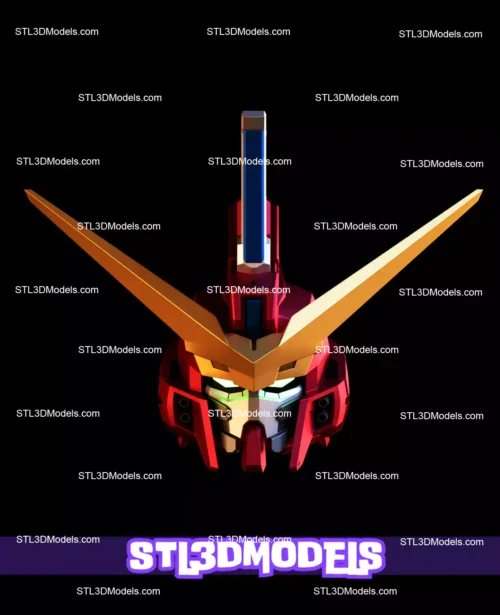 ZGMF-X09A Justice Gundam Helmet STL Model