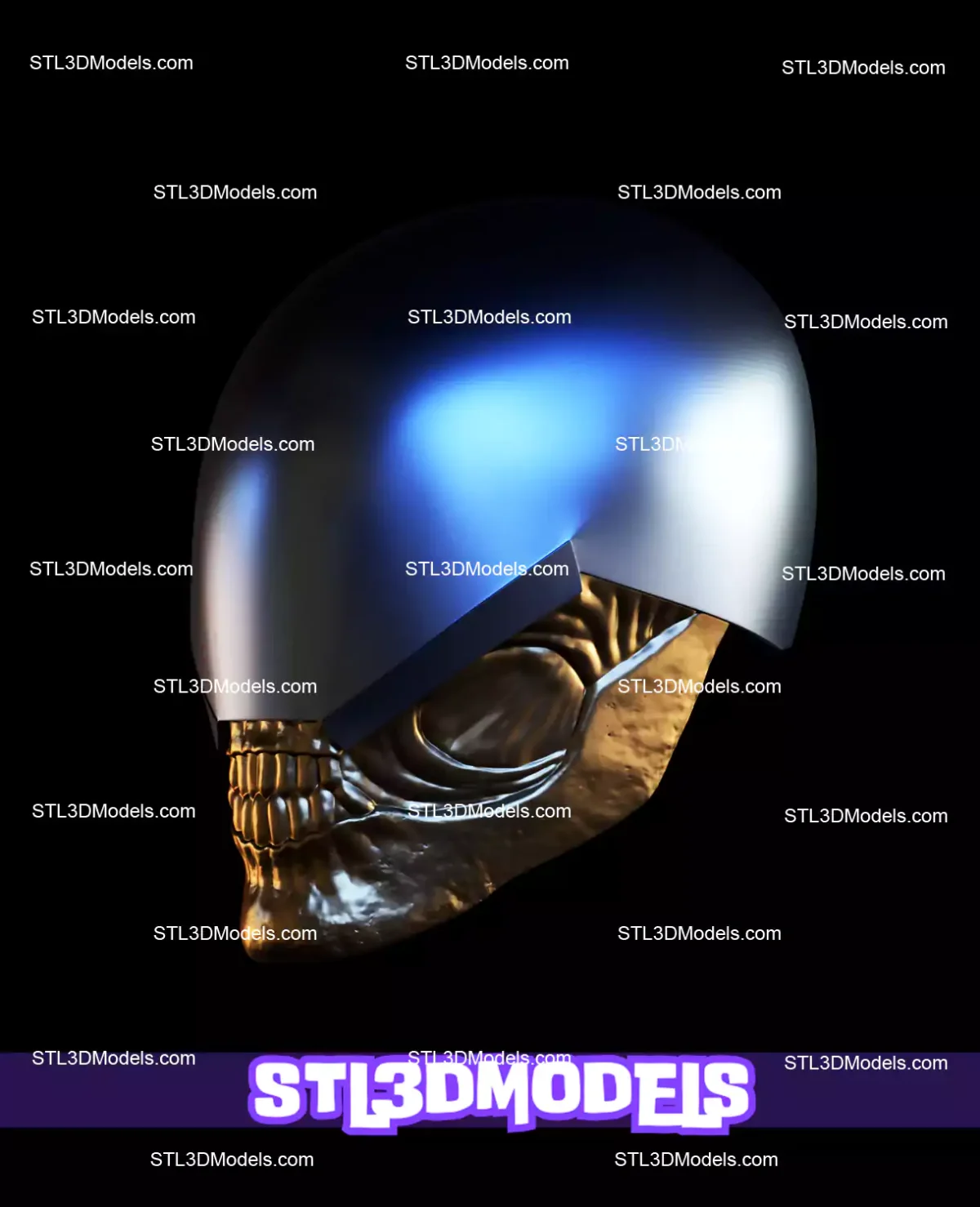 Best Bloodsport Helmet STL 3D Model