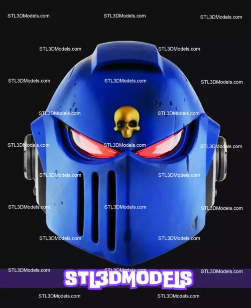 Space Marine Helmet STL and 3MF