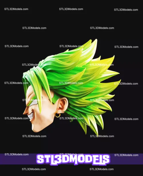 Broly Mask STL 3D Print Model