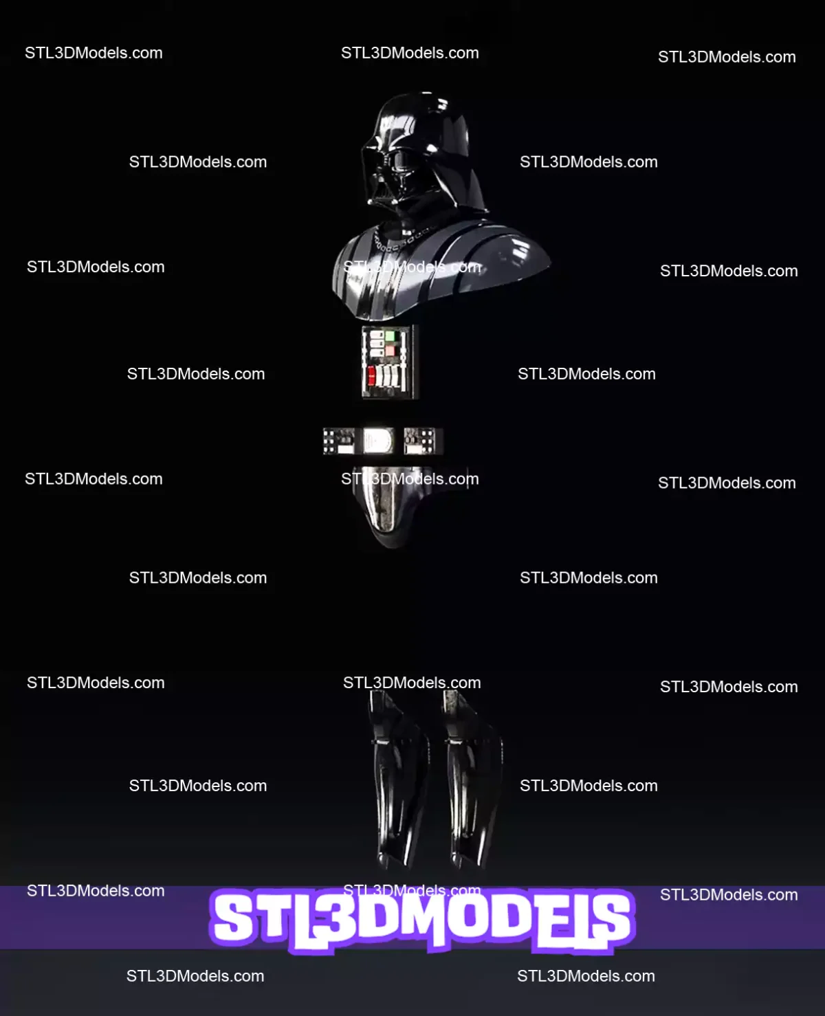 Darth Vader Armor STL 3D Print Model