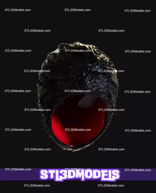 Spiderman Becoming Venom Mask STL Model