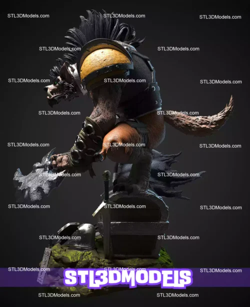 Hogger Statue STL Files and 3D Model