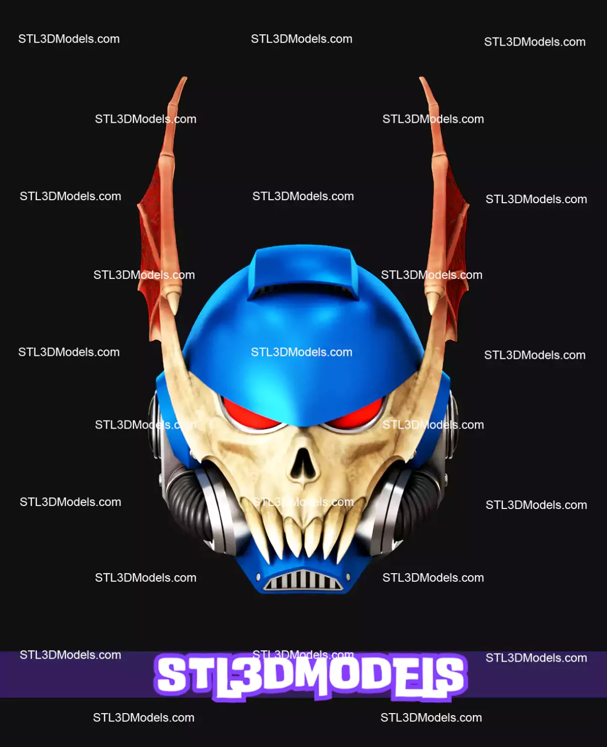 Heretic Astartes Helmet STL and 3MF Model