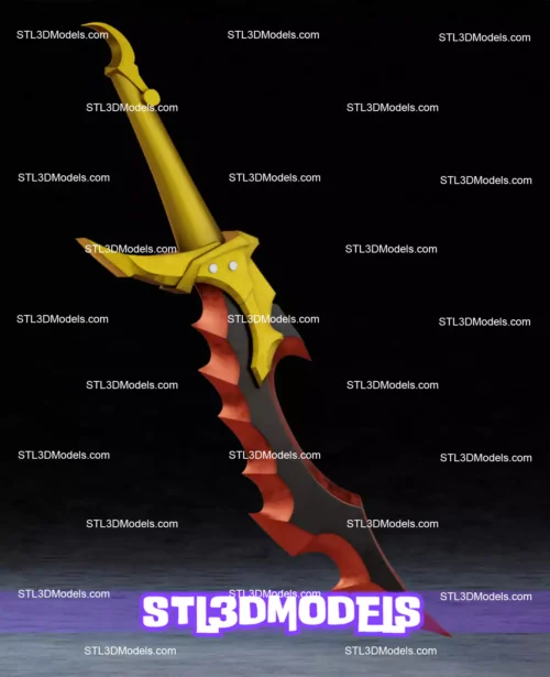 Knight Killer Dagger STL 3D Model