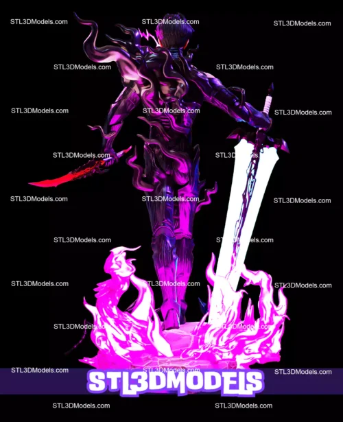 Sung Jinwoo Shadow Monarch STL 3D Model