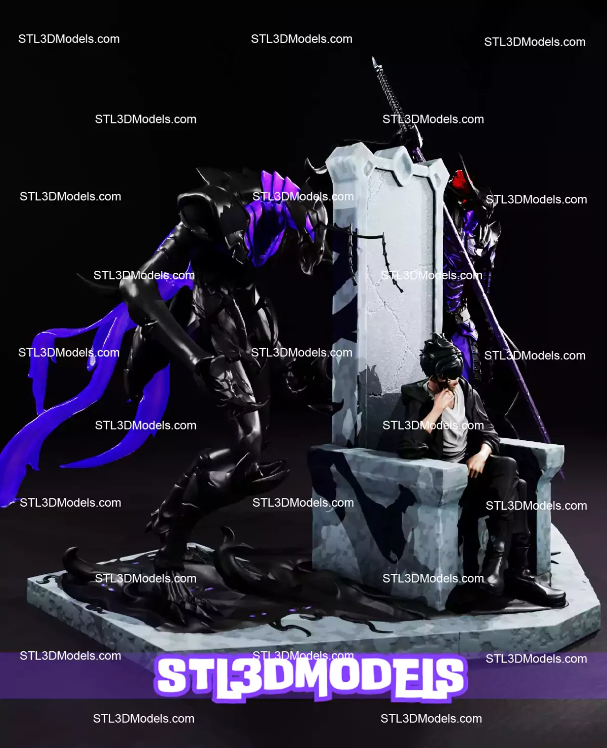 Solo Leveling Diorama STL 3D Model