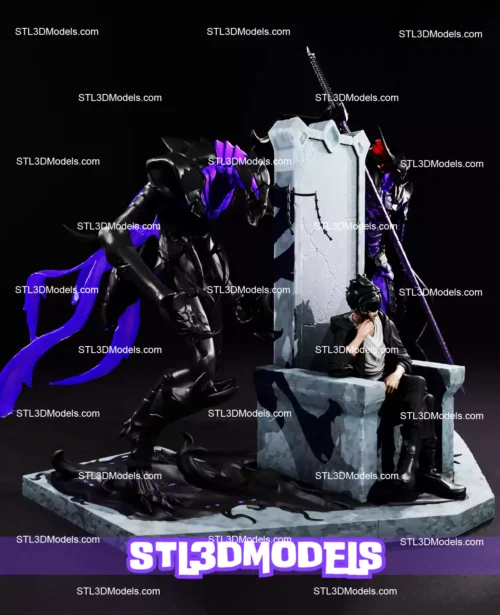 Solo Leveling Diorama STL 3D Model