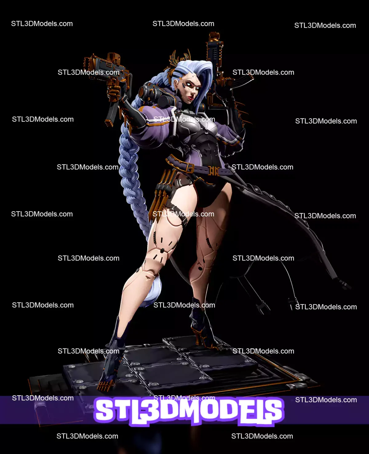Rin Killer Cyberpunk Warrior STL Model