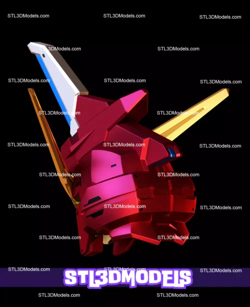 ZGMF-X09A Justice Gundam Helmet STL Model