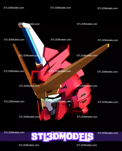 ZGMF-X09A Justice Gundam Helmet STL Model