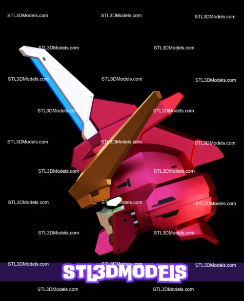 ZGMF-X09A Justice Gundam Helmet STL Model