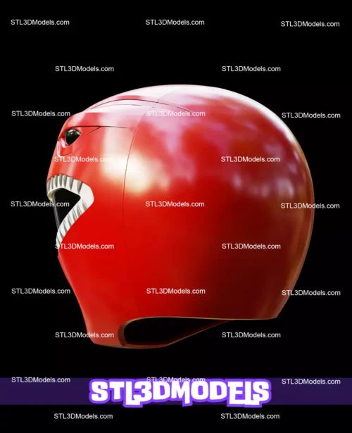 Red Ranger MMPR Helmet STL 3D Model