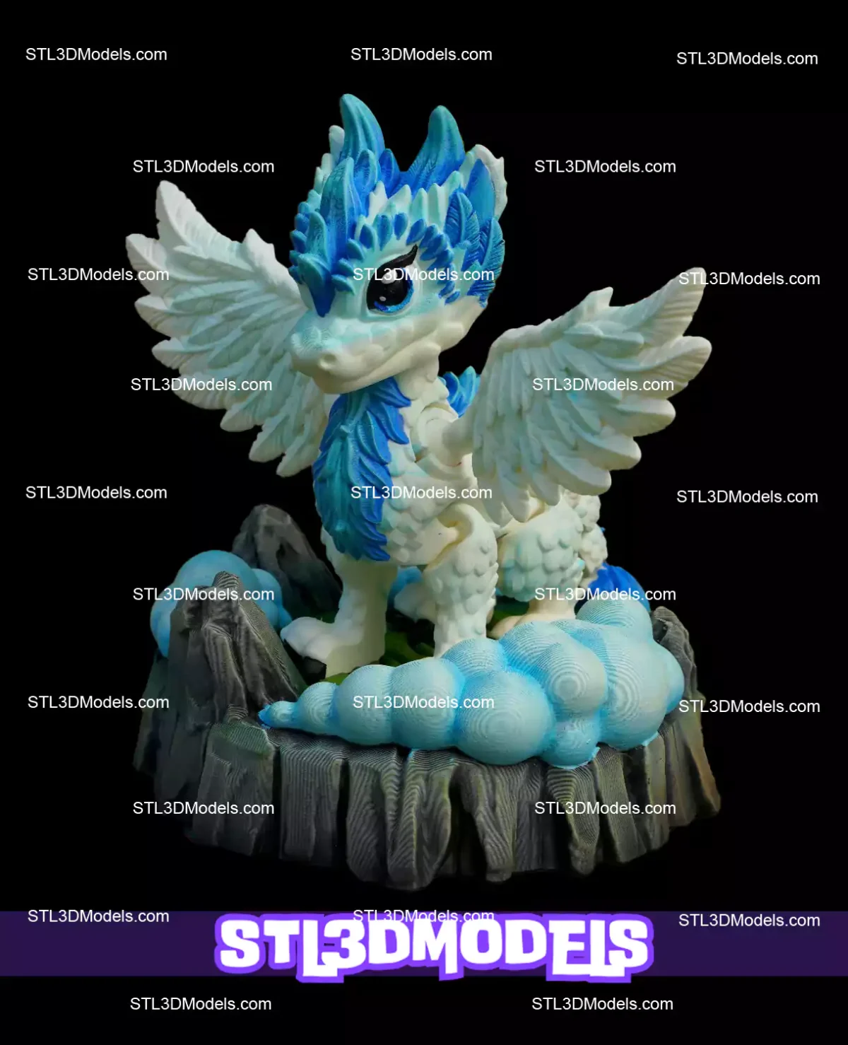 Flexi Air Dragon STL and 3MF Model