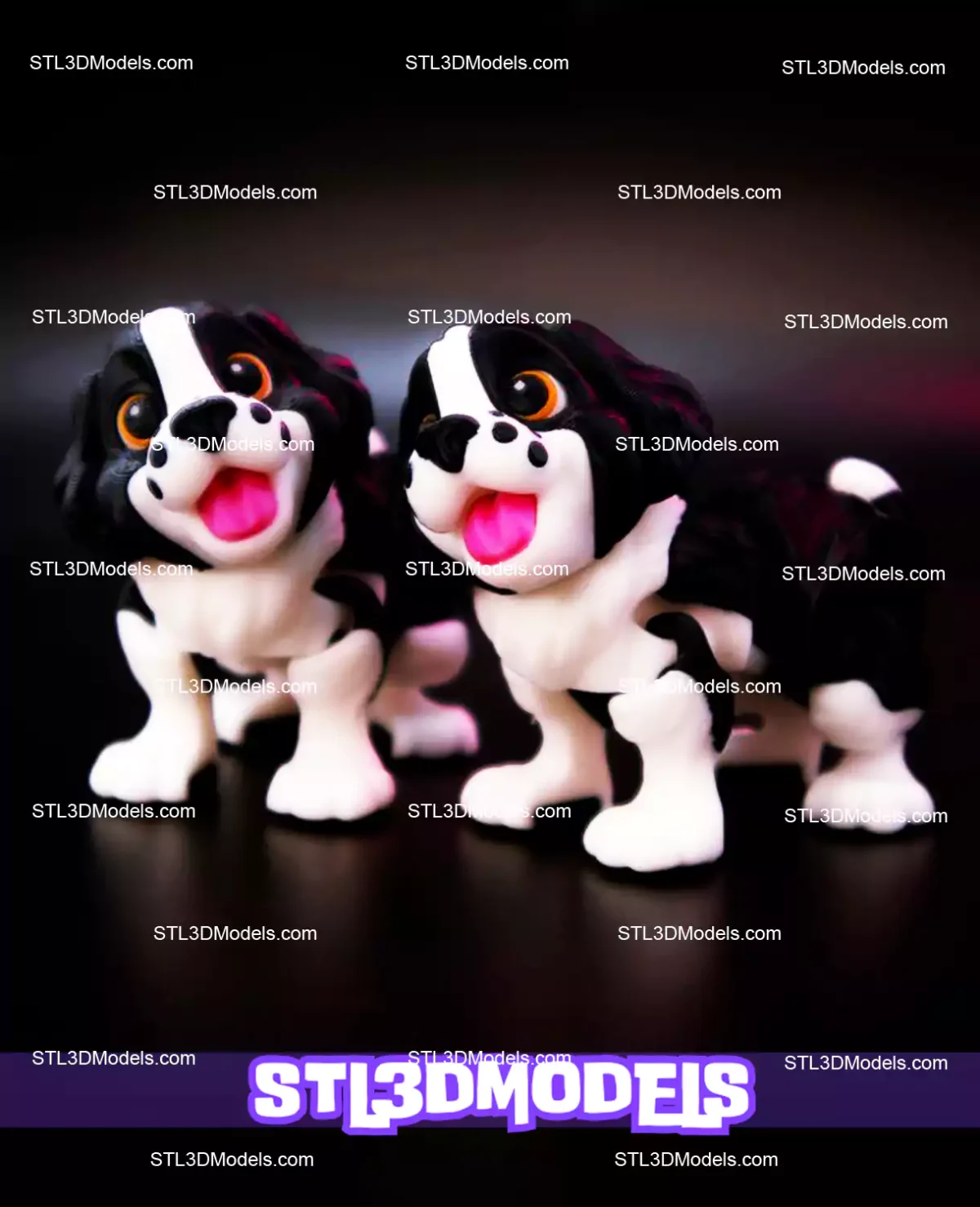 Flexi Baby Springer Spaniel STL and 3MF