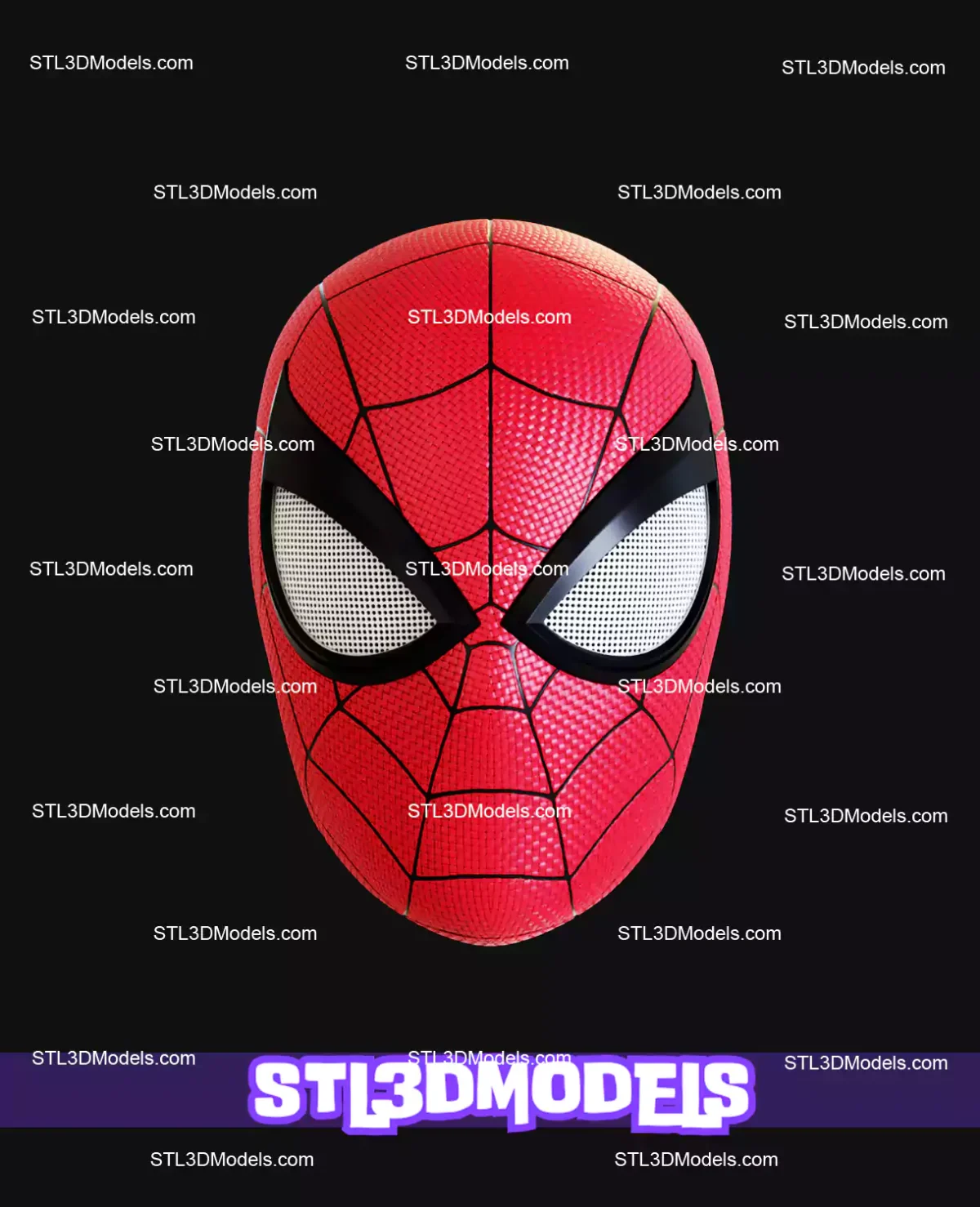 Spiderman Becoming Venom Mask STL Model