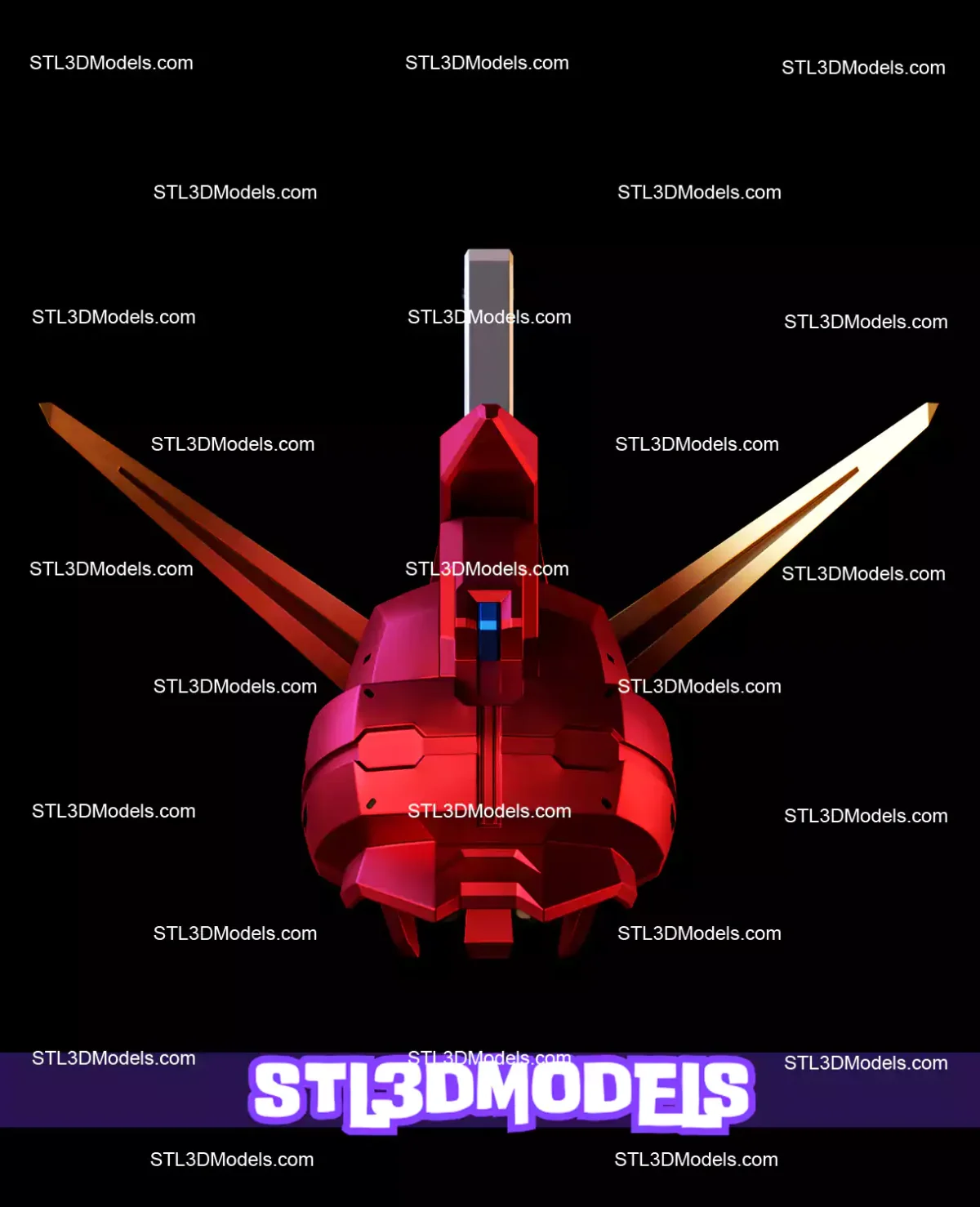 ZGMF-X09A Justice Gundam Helmet STL Model
