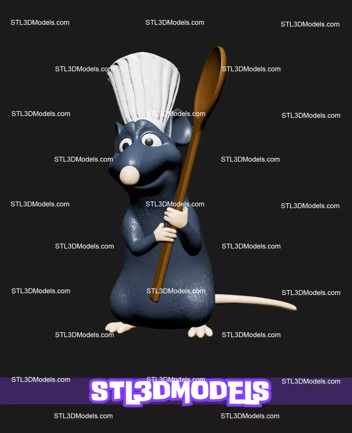 Remy Ratatouille STL 3D Print Model