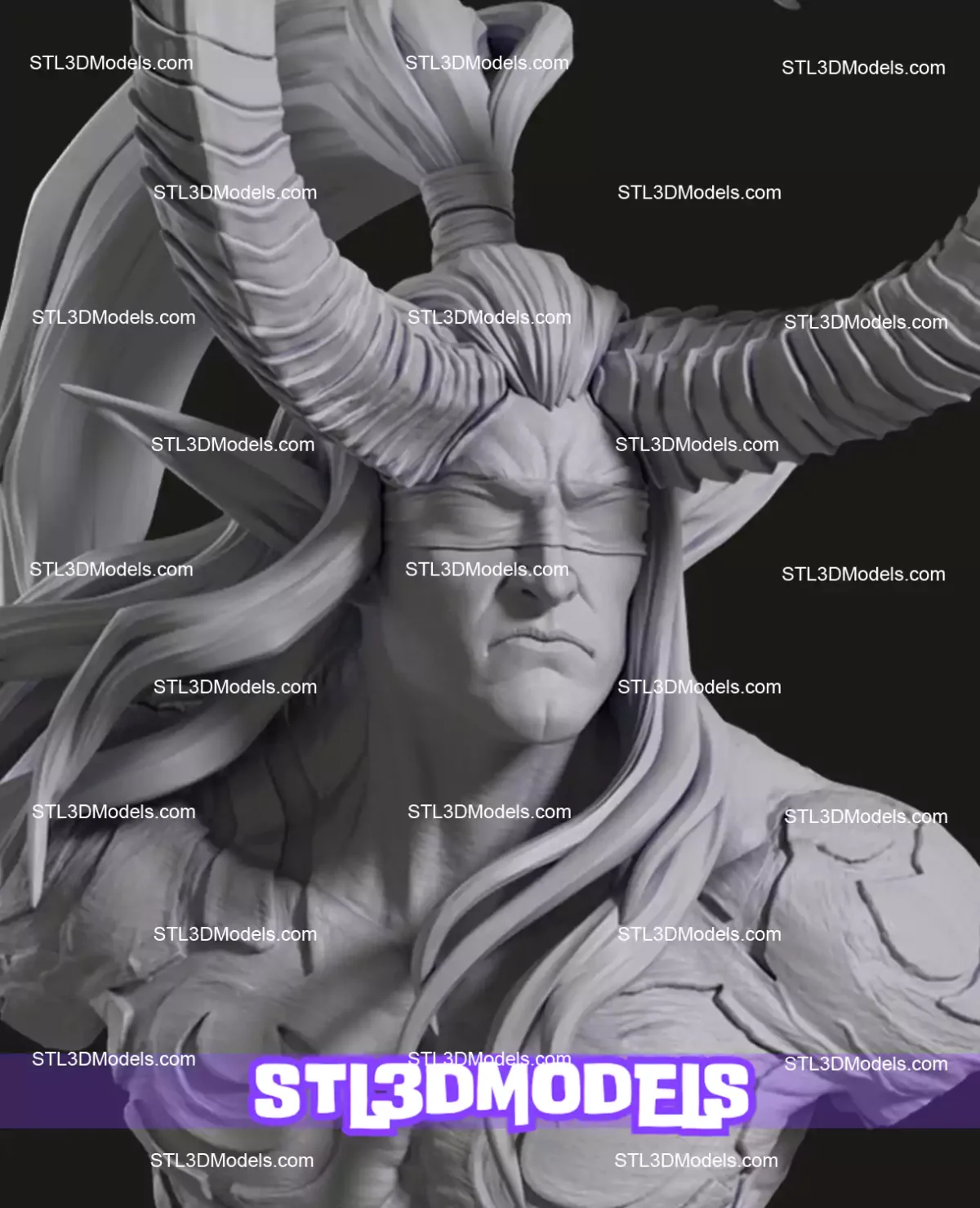 Illidan Stormrage Bust STL